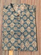 Camicia fantasia collo alla coreana ragazzo/uomo taglia M