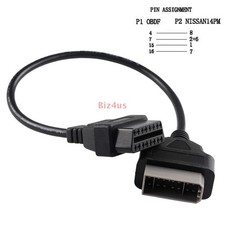 Auto Car 14 Pin OBD1 To 16Pin