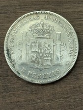 Moneta argento 5 pesetas