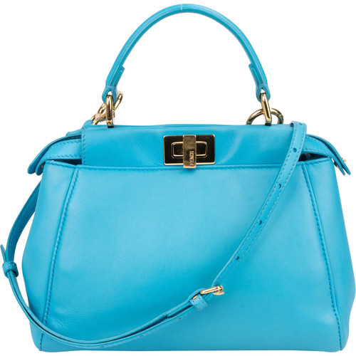Borsa mano fendi blue - a,