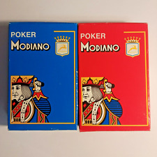 CARTE DA GIOCO MODIANO POKER BRIDGE CANASTA FABBRI EDITORI 2 MAZZI
