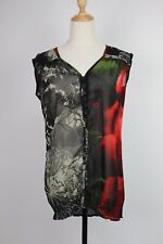 DESIGUAL CAMICIA  DONNA TG. L WOMAN SHIRT CASUAL VINTAGE SMANICATA