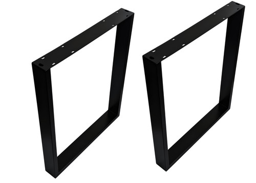 Piede tavolo bankkufe nero - 2x,