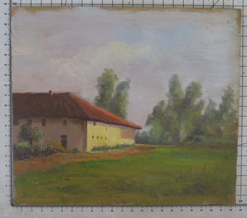 Dipinto antico paesaggio - dipinto,