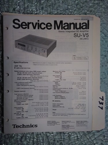 Technics manuale di - technics, su-v5
