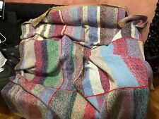 Coperta fatta a mano della nonna plaid, letto, crochet , lana vintage