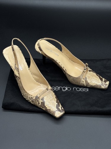 Scarpe sergio rossi vero cuoio - rossi,