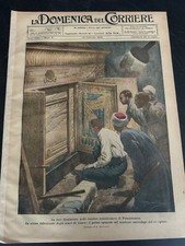 La Domenica del Corriere 8 1924 Luxor Scavi Tomba Tutankamon Michigan USA