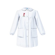 Grembiule Bambina Asilo 4037 Bianco 6 Anni SIGGI - X49424 GIODICART