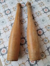 WW2 Coppia di Clave Attrezzi Ginnici Originali d'Epoca Anni '40/50