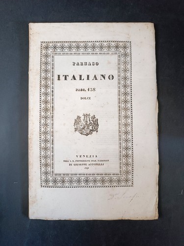 Libro parnaso italiano dolce - italiano,
