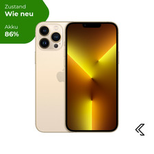 Apple iPhone 13 Pro Max 512GB Gold, Wie neu - Refurbished, 24 Monate Garantie
