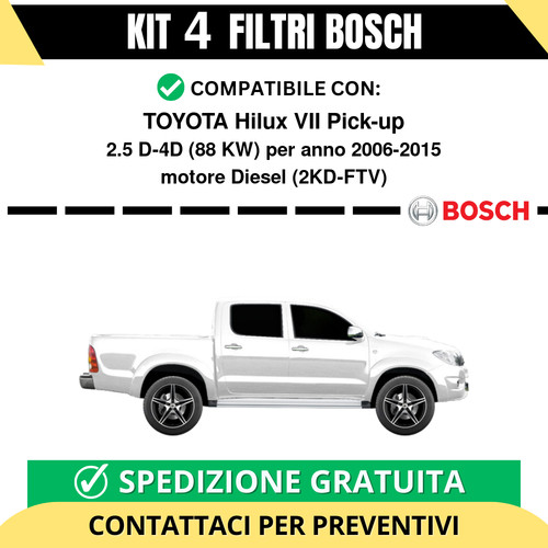 Kit bosch filtri tagliando - 4,