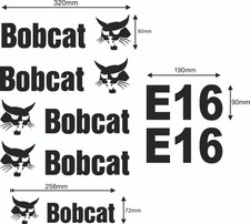 PER BOBCAT MINI ESCAVATORE E16