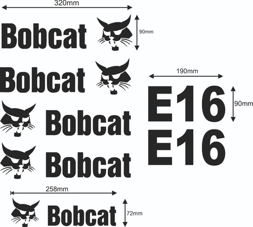 Per bobcat mini escavatore e16 - escavatore,