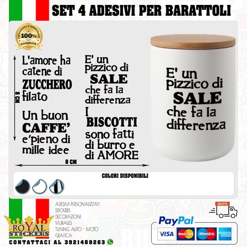 Set adesivi barattoli - 4,