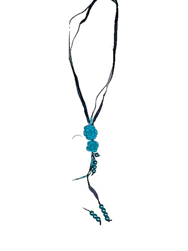 Collanina colore turchese - colore,