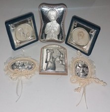 SVENDITA - STOCK  PZ. 6 ICONE SACRE  LAMINA IN ARGENTO