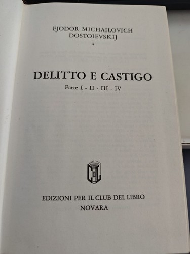 Delitto castigo - delitto,