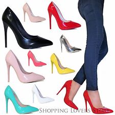SCARPE DONNA Decolletè Vernice Punta Tacchi Alti spillo 12 Decoltè cod A16