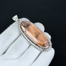 Morganite Gemma Lungo Ciondolo