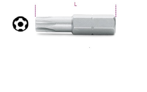 Inserto attacco torx a 5 - attacco,