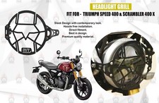 Griglia faro nera adatta per "Triumph Speed 400 & Scrambler 400x" MS