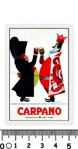 Calamita pubblicità carpano - calamita,