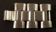 OMEGA  3  MAGLIE PER BRACCIALE  IN ACCIAIO - LARGHEZZA 10 mm - USATE-8