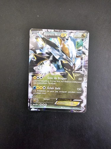 Carte pokémon kyurem - carte, noir