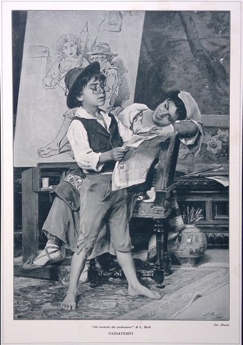 Stampa del 1926 passatempi - stampa,
