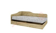LETTO SINGOLO CON CONTENITORE AD ANGOLO 80X190 LI 2004