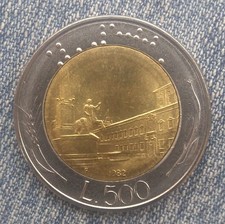 Vendo 500 Lire Bimetallica Del