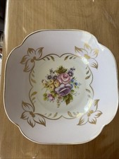 Elegante centrotavola porcellana - PF T. Limoges - decorazioni floreali anni '80