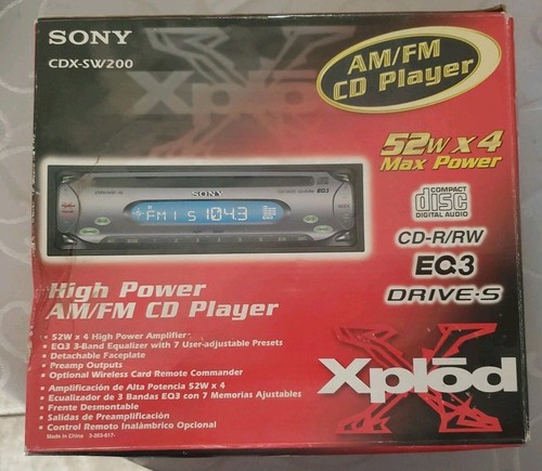 Sony xplod cdx - sony,