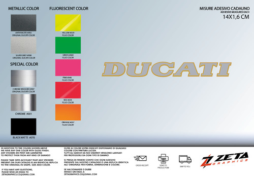 Adesivo cupolino ducati - ss, 900