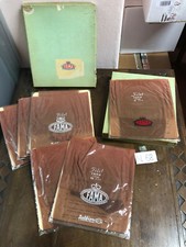 LOTTO 6 calze da reggicalze FAMA FILET Sfinge seamless vintage carne sexy n.68