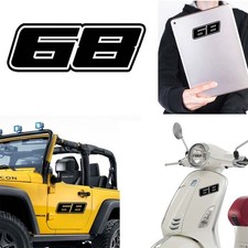 Adesivo In Vinile Numero 68