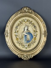 Antico Quadro Figura Madonna