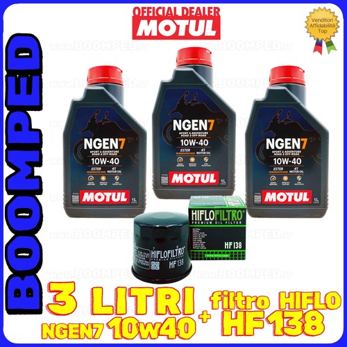 Kit tagliando olio motul 10w40 - kit,
