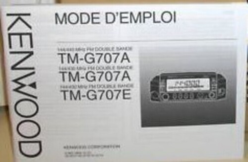 G707 kenwood manual - kenwood,