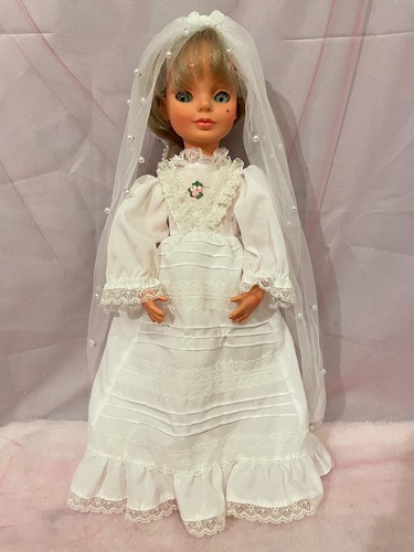 Bambola sposa vintage - 17",