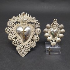 Lotto di 2 Ex voto in argento