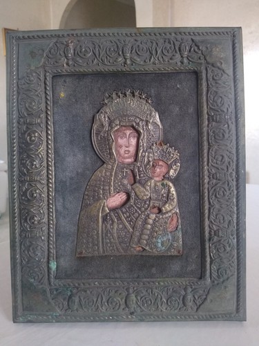 Antica icona russa - antica, madonna