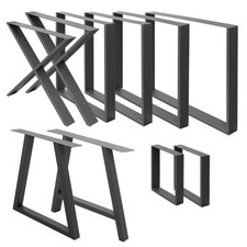 Set di gambe per tavolo struttura per tavole base in acciaio varie misure