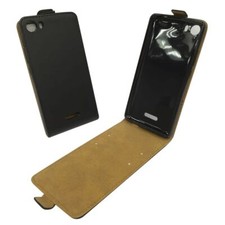 Wiko Fever 4G Custodia Flip Case Cover Protezione Borsa Wallet Nera Nuova