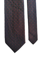 CRAVATTA TOMBOLINI SETA TIE SILK SOIE REINE SEIDE KRAWATTE POIS MADE IN ITALY