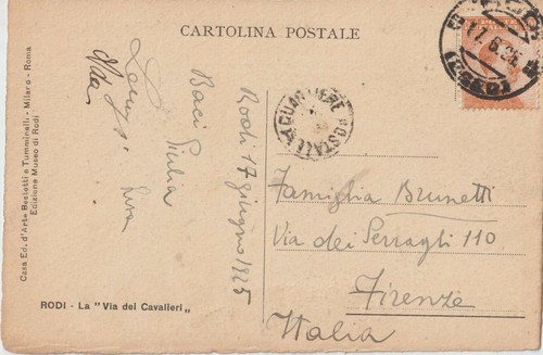 1925 rodi egeo occupazione - 1925,