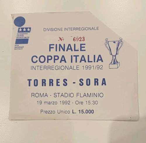Torres sora biglietto ticket - torres-sora,