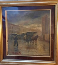 Olio su tela di F.A. Borghetti